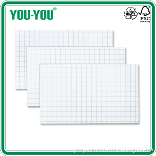 Grid Ruling White Index Card